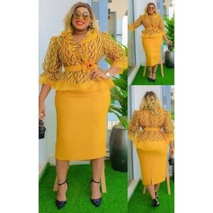 Feminine 3-Piece Suit (Blazer, Pencil Skirt, & Waist Belt Set)